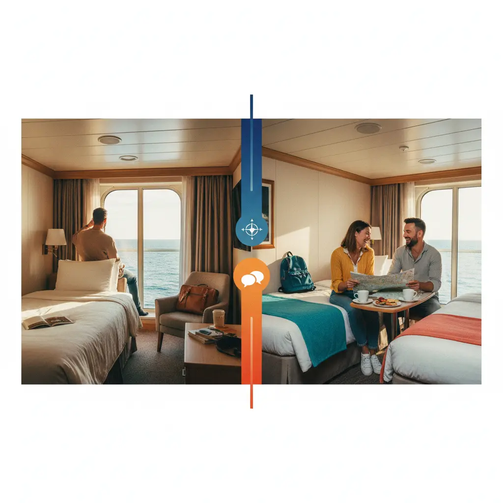 Tableau comparatif des avantages et inconvénients de la croisière solo et partagée