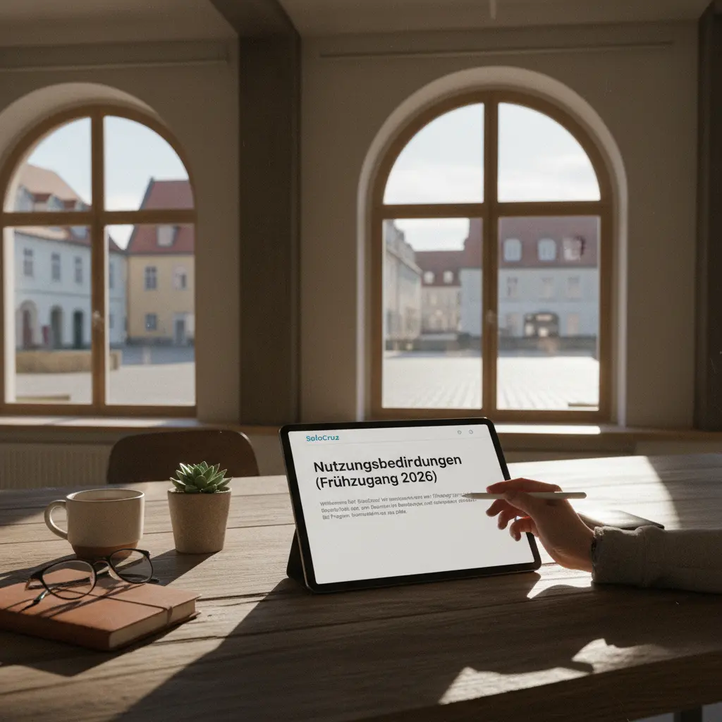 SoloCruz Nutzungsbedingungen (Frühzugang 2026)