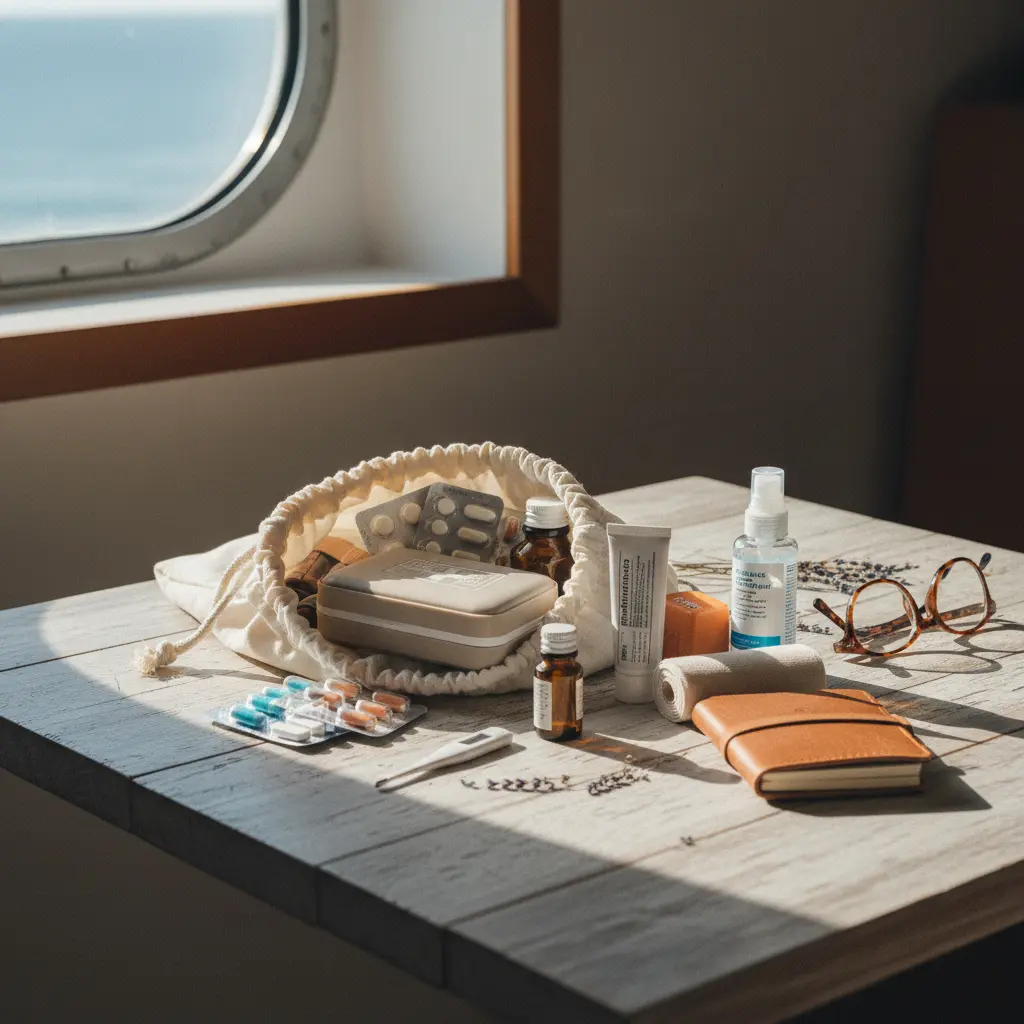 Trousse de premiers secours et médicaments de voyage