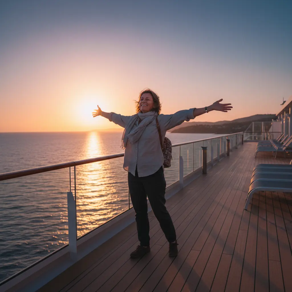 Comunidad de viajeros disfrutando de un crucero juntos